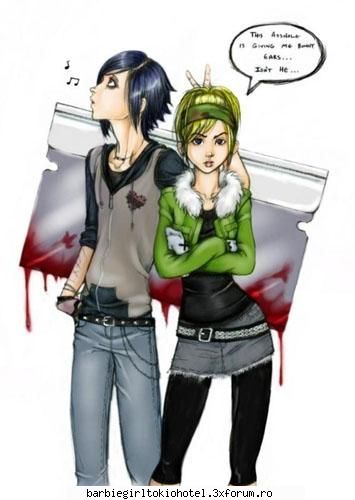 Diverse - Daca nu esti inger ce vrei sa fii? - Barbie girls love emo styile and TOKIO HOTEL4ever and ever
